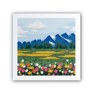 Wellsville Spring Print 5x5"